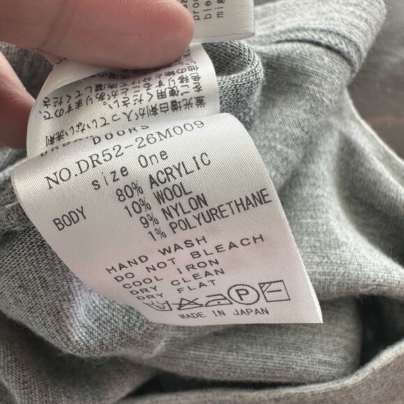 Urban Research Doors grey dress Japan size One minimalist NO. DR52-26M009 - Picture 6 of 9